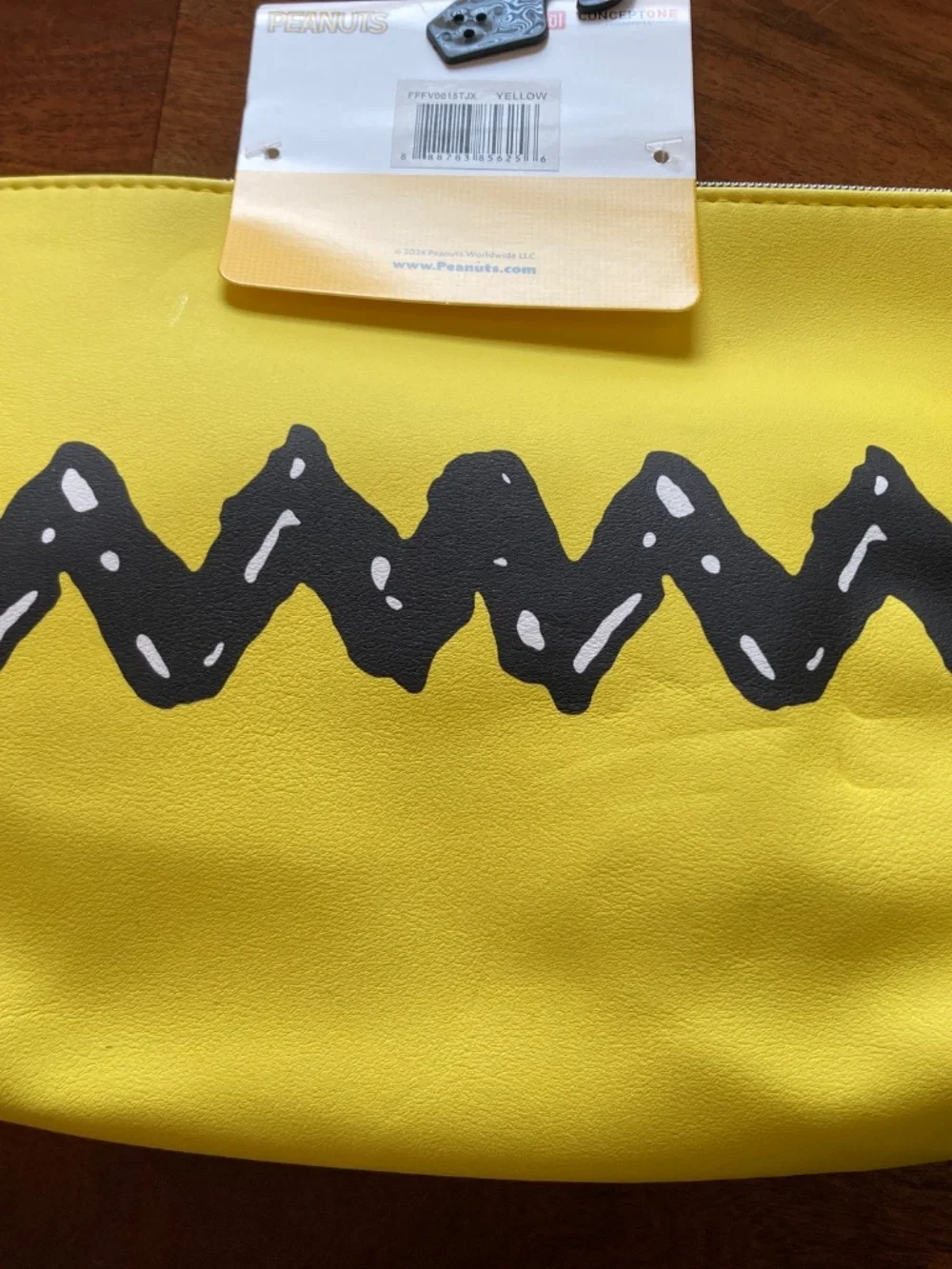 NEW Peanuts Trapezoid Large Cosmetic Bag - Woodstock